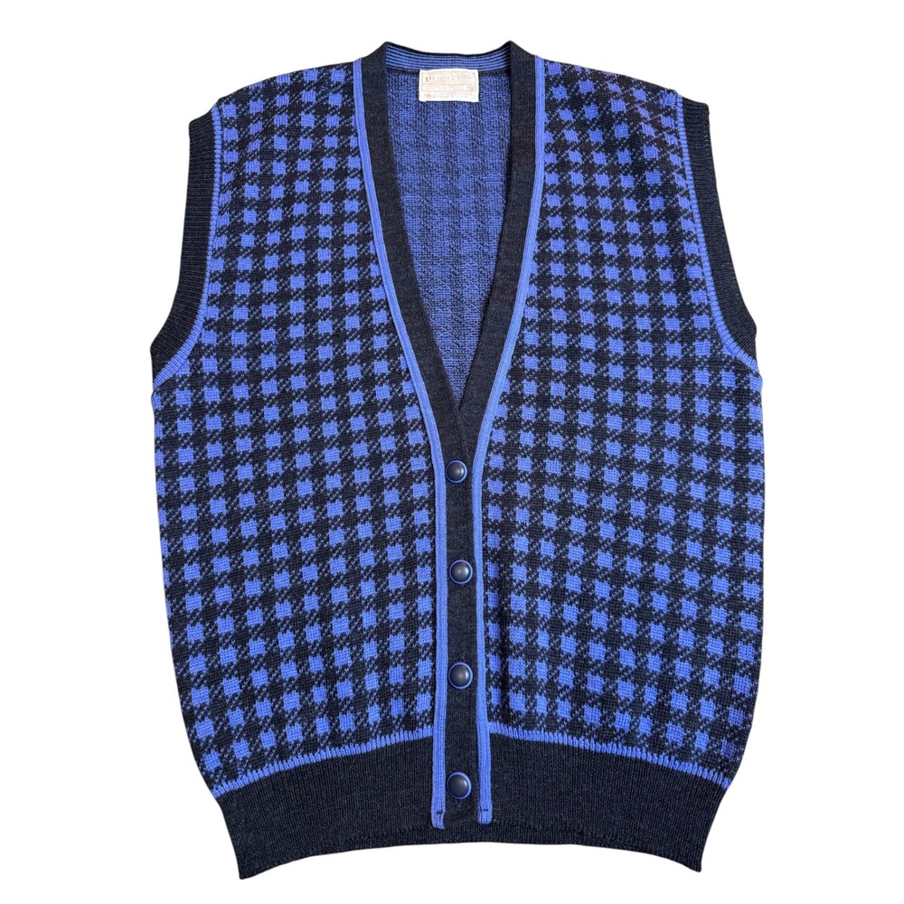 Vintage Pendleton Wool Sweater Vest USA Made Medium 60's
